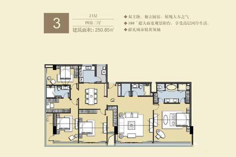 3户型21层