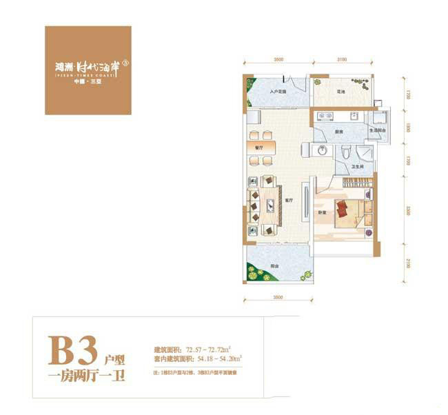 时代海岸B3户型