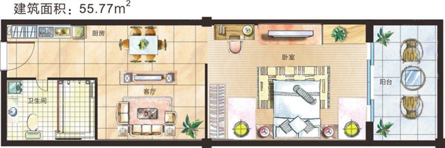水岸椰风A2户型