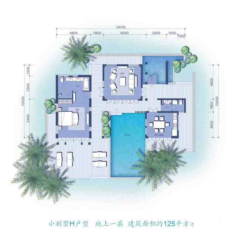 H户型-地上一层