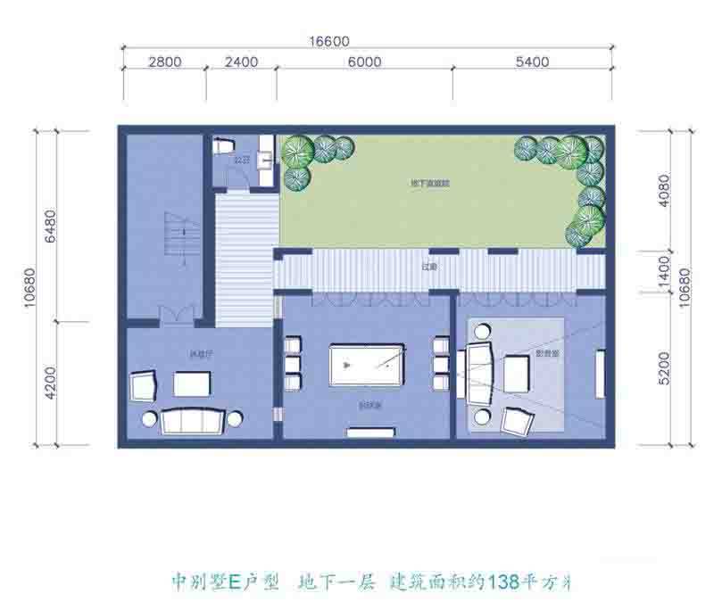E户型-地下一层