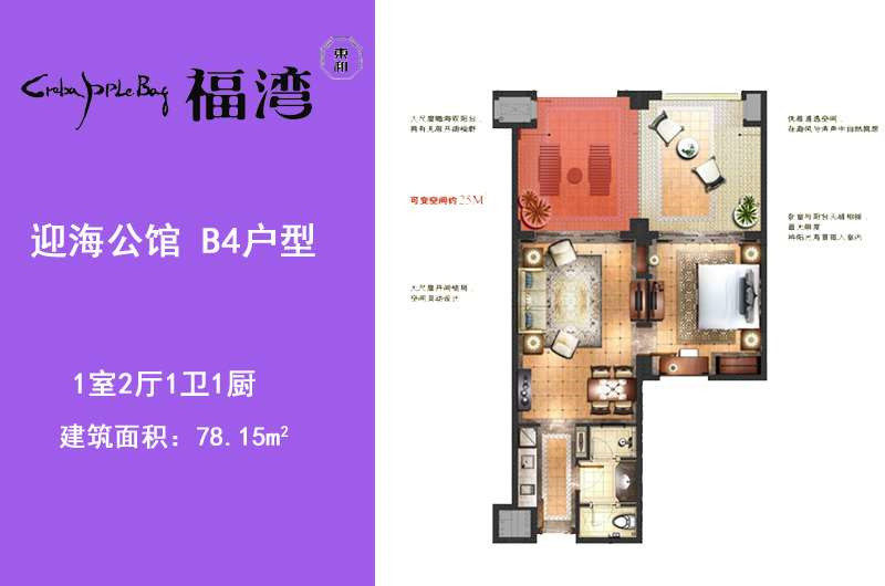迎海公馆B4户型
