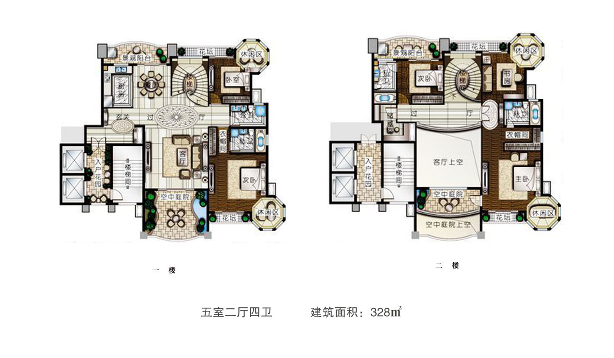 五居户型图