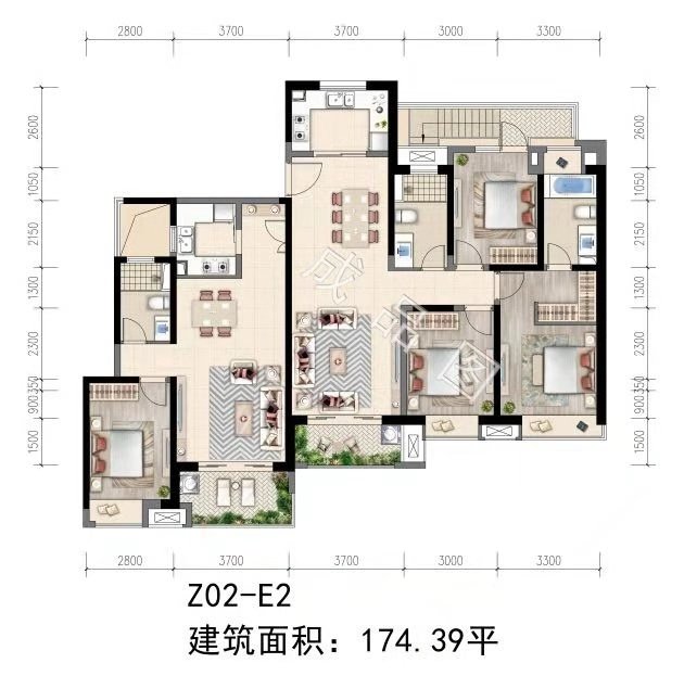 4室3厅3卫0厨 