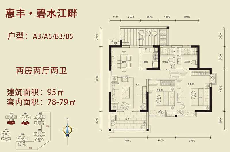A3/A5/B3/B5户型
