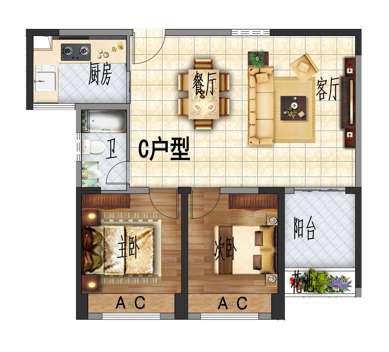 C户型