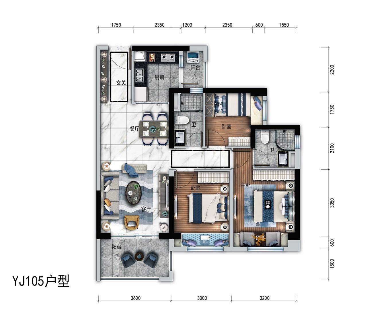 YJ105户型
