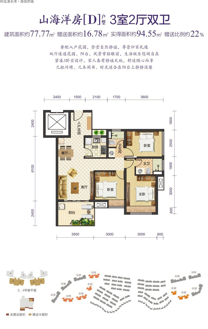 山海洋房D户型