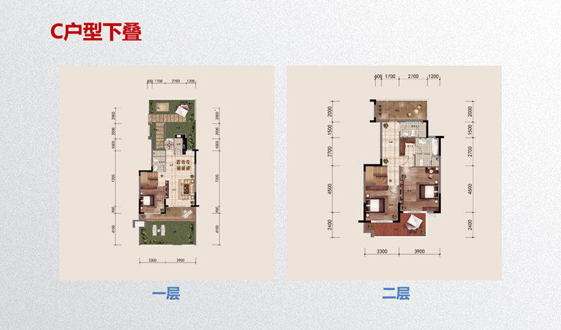 叠拼别墅C户型