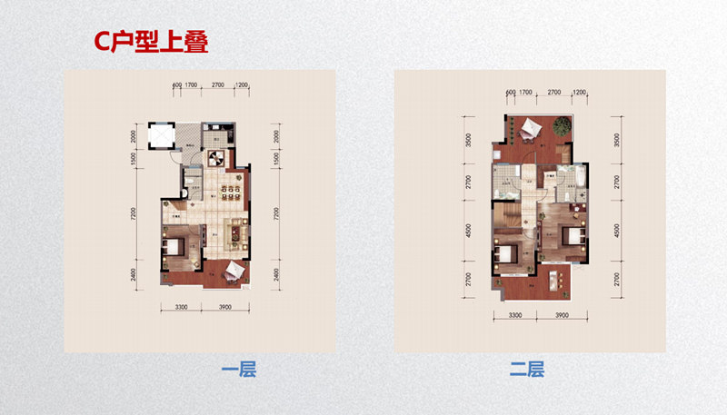 叠拼别墅C户型上叠