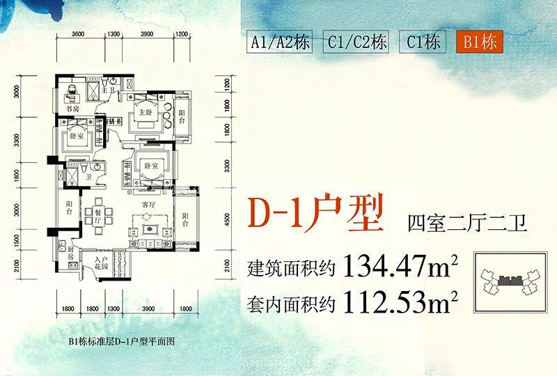 4室2厅2卫0厨 