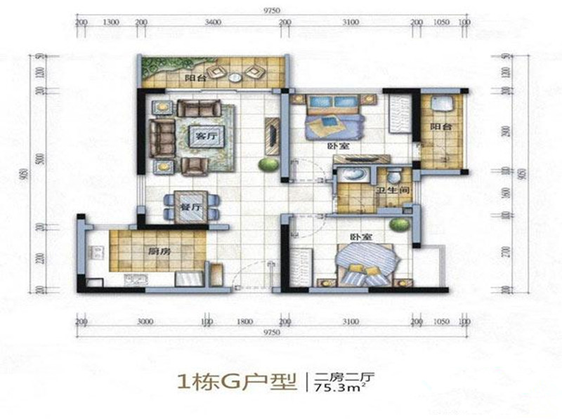 1栋G户型