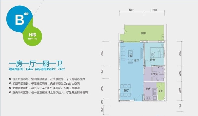 H栋B户型