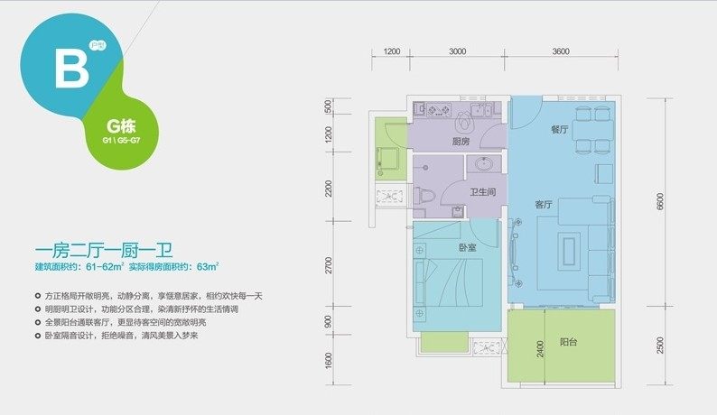 G栋B户型
