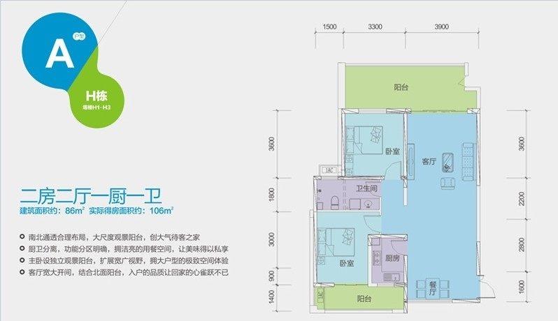 H栋A户型