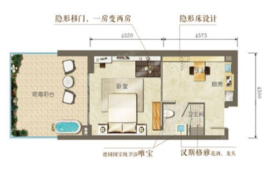 A户型(欢乐海岸 蔚蓝海岸)