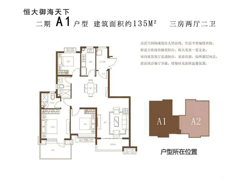 3室2厅2卫0厨 