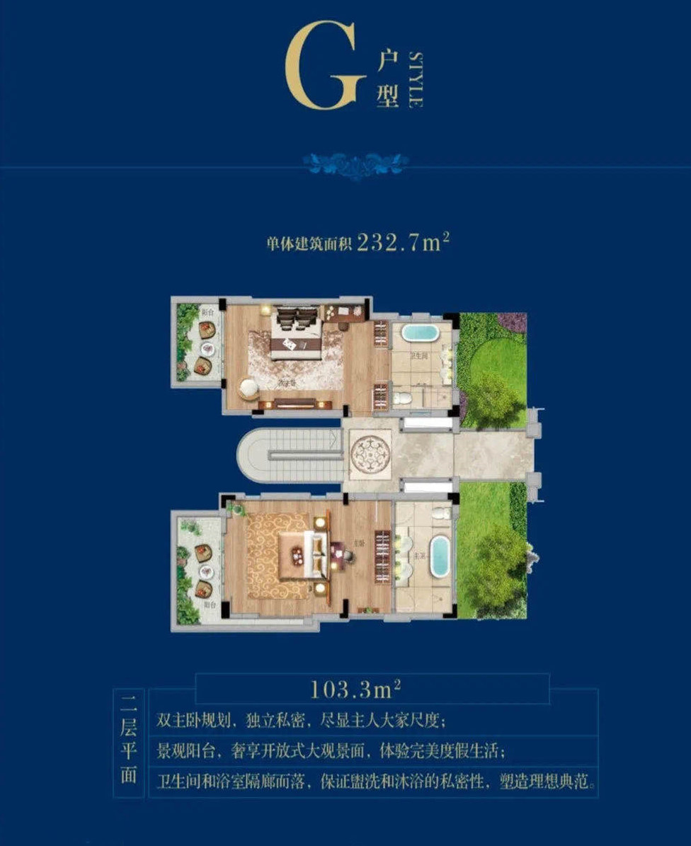 3室2厅3卫0厨 