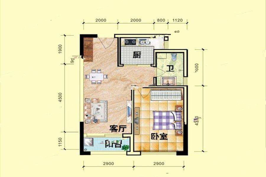 1室户型