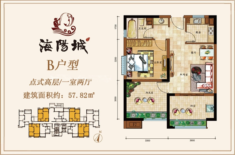 点式高层B户型