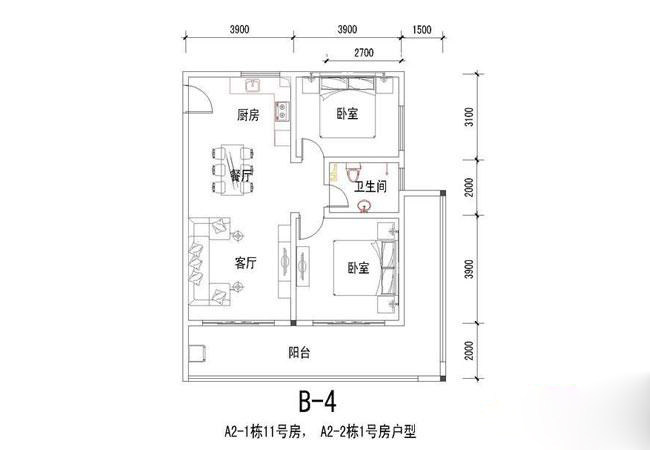 B-4户型