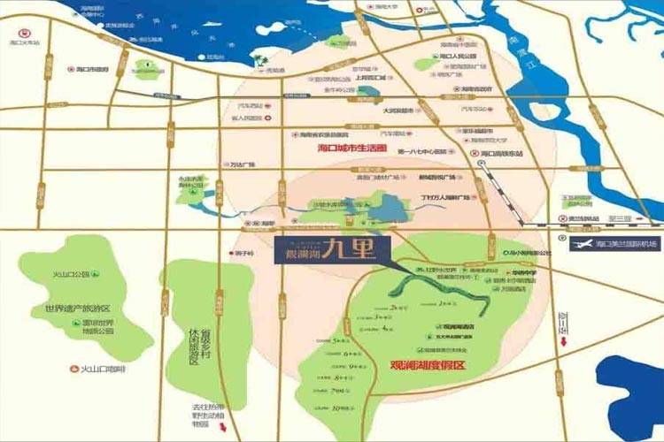 效果图观澜湖九里商墅区位图