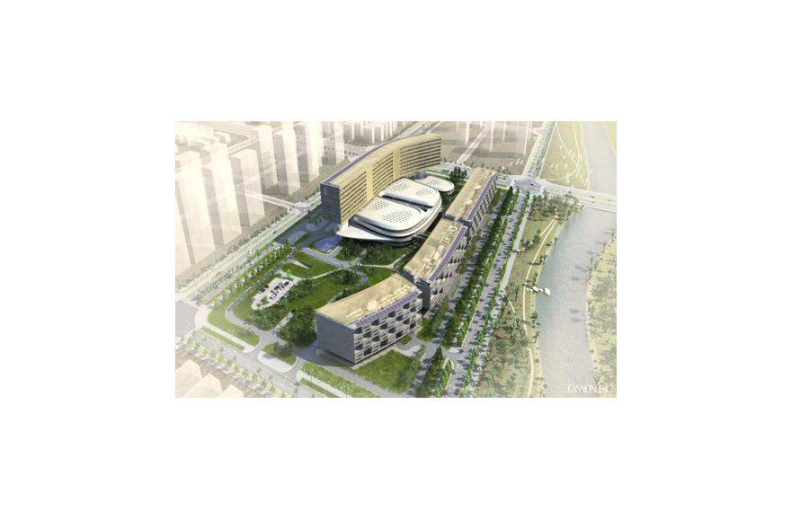 效果图周边配套-海南省专科医院效果图