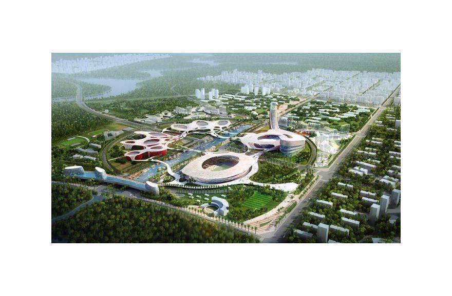 效果图周边配套-五源河体育文化中心效果图