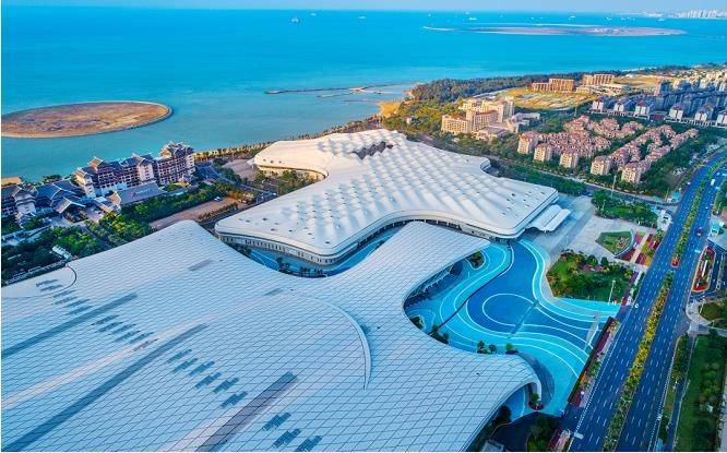效果图海口曦海岸云创实景图
