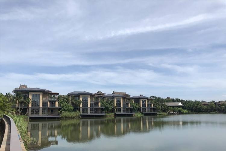 效果图海南海口鸿洲江山实景图