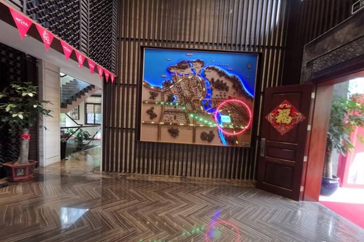 效果图海南海口鸿洲江山售楼处实景图
