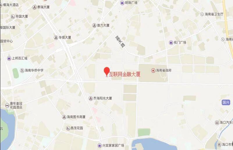 效果图海南海口互联网金融大厦交通图