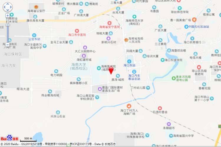 效果图海口现代大厦交通图