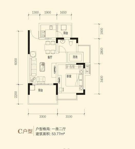 衍宏美丽春天四期户型图
