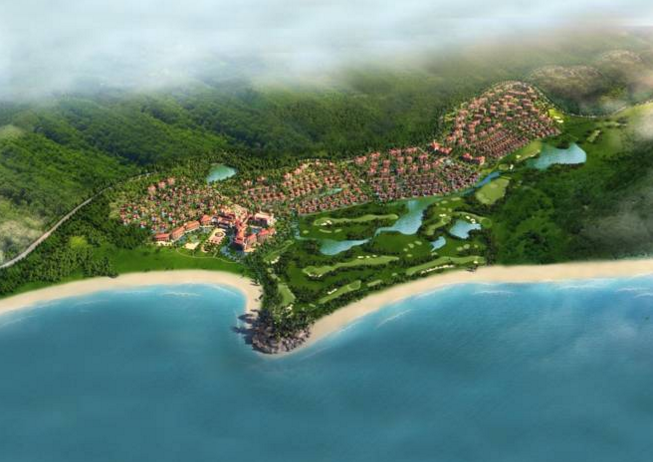 海南万宁金泰南燕湾鸟瞰图