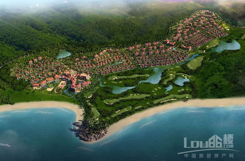 海南万宁金泰南燕湾鸟瞰图 海南万宁金泰南燕湾鸟瞰图