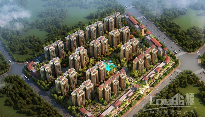 万福家园鸟瞰图