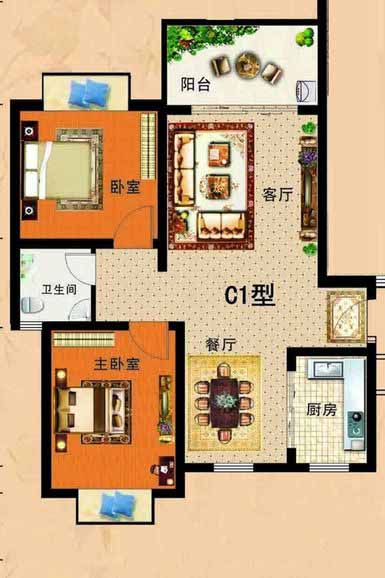 万福家园户型图