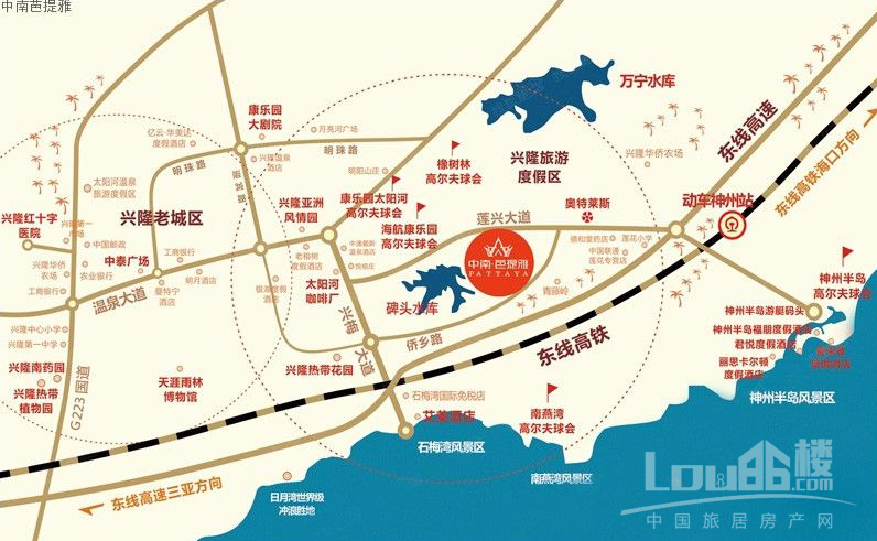 中南芭提雅区位图