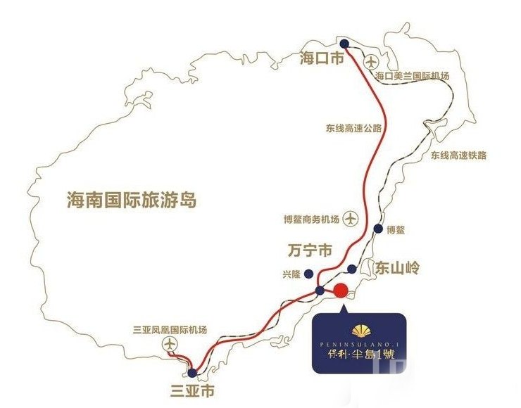 保利半岛1号区位图