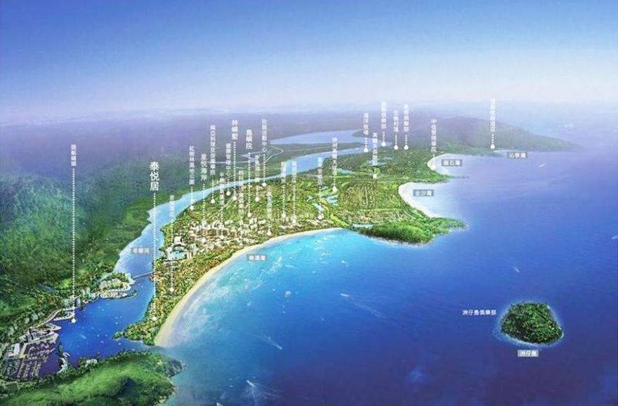 海南万宁中海神州半岛鸟瞰图