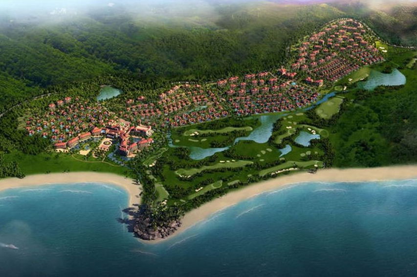 海南万宁金泰南燕湾鸟瞰图
