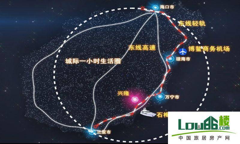 海南万宁金手指太阳谷温泉城区位图