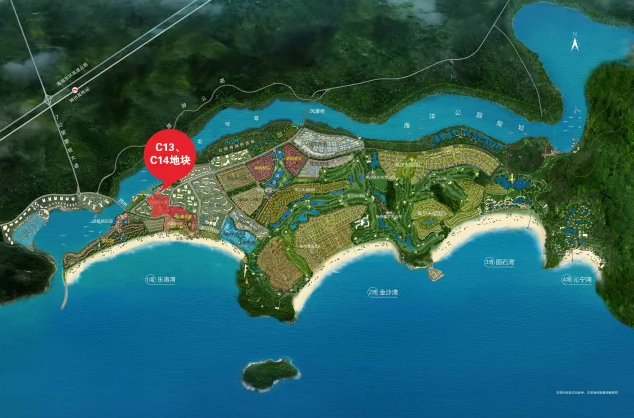 海南万宁中海神州半岛鸟瞰图