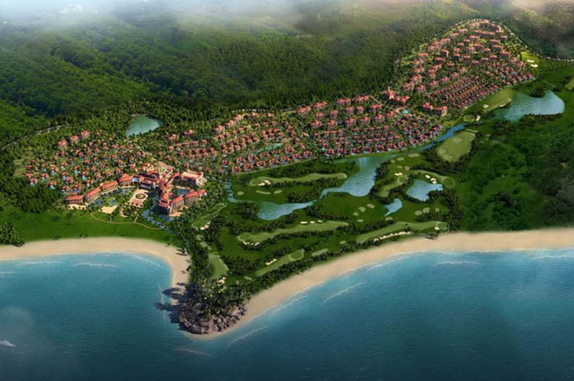 海南万宁金泰南燕湾鸟瞰图