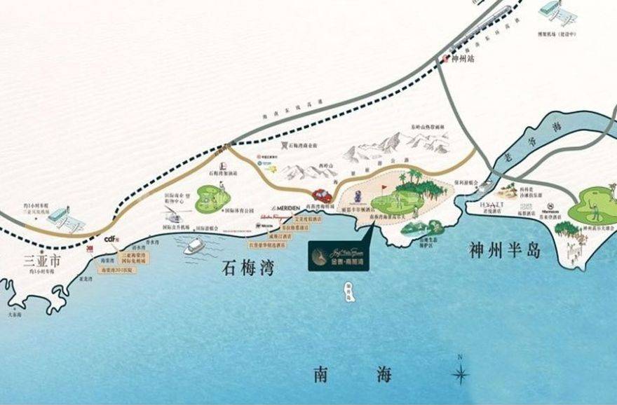 万宁金泰南燕湾区位图