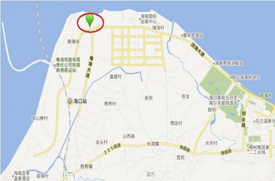 海南海口凤凰悦海交通图