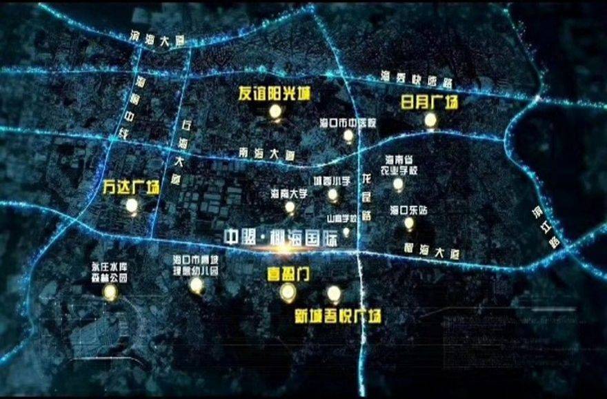海南海口中盟·椰海国际交通图