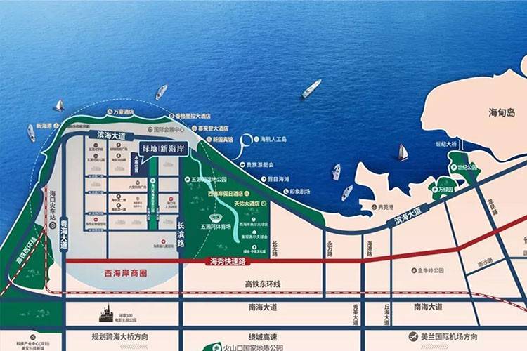 绿地新海岸区位图