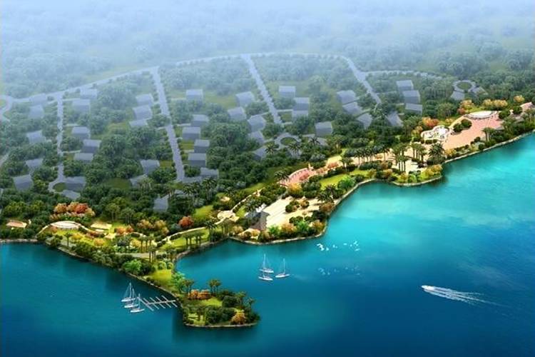 南国威尼斯城鸟瞰图